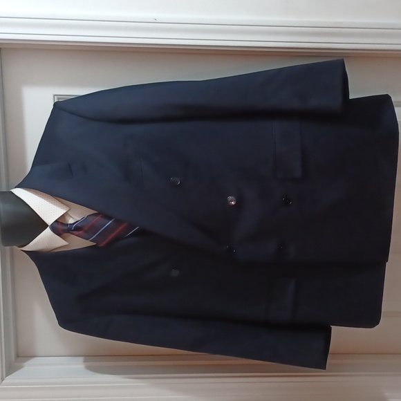 Bijan Other - Bijan Men's Double-Breasted Blazer in Navy